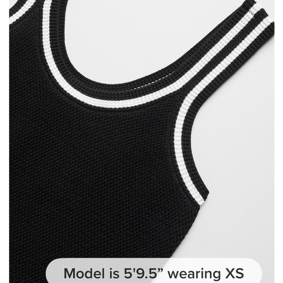 ALO Yoga Black and White Tank Top - Picture 5 of 5